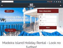 Tablet Screenshot of holidayrentalmadeira.com